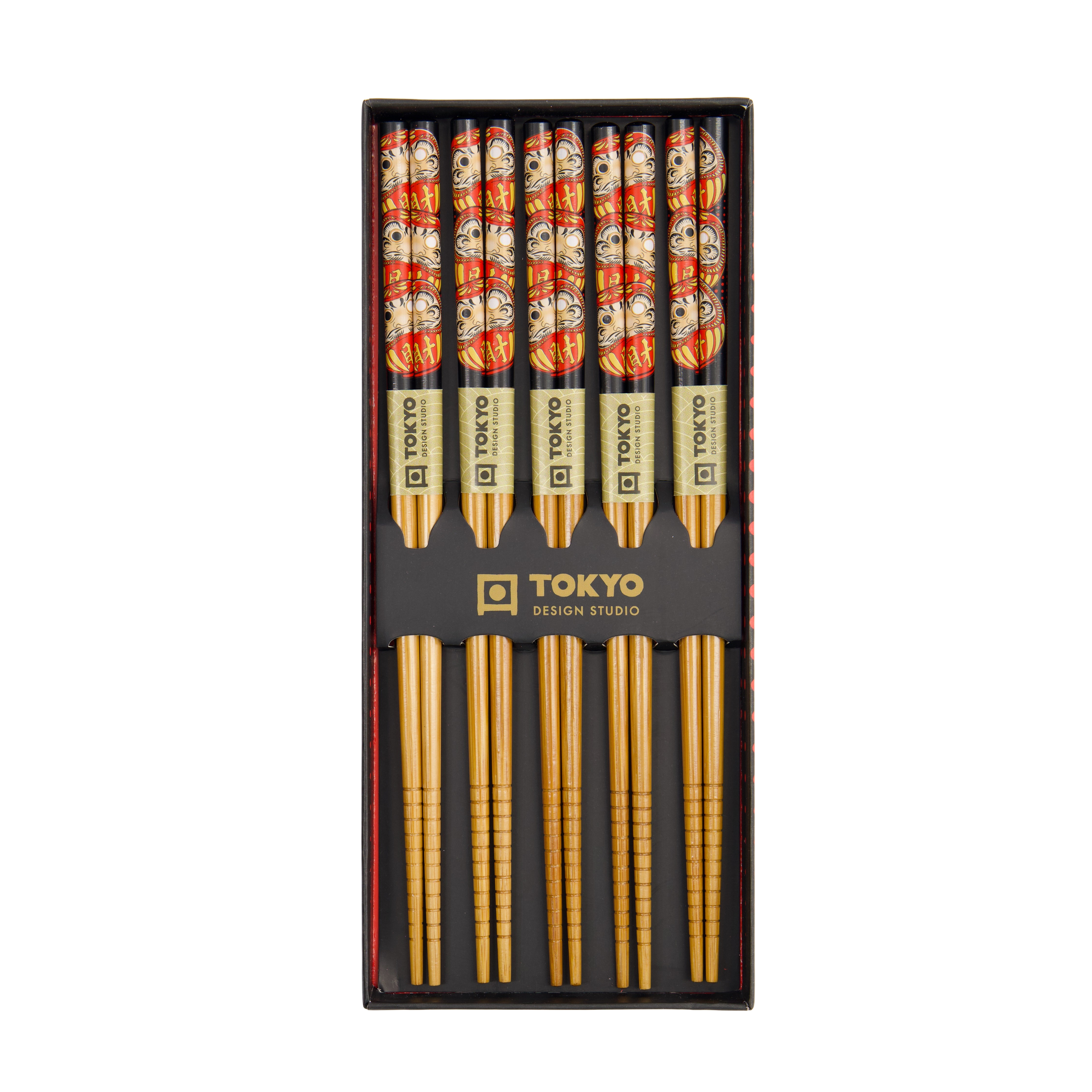 Spisepinde gavesæt, Daruma - 5 par